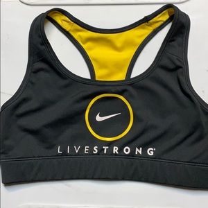 Nike livestrong edition sports bra.